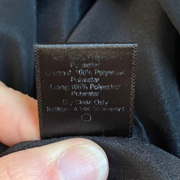 Dress the Population April Sequin Glitter Cocktail Chiffon Shift Dress S Black - Picture 5 of 8